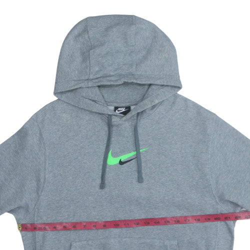 Nike Men's Grey Pullover Hoodie Small Logo Fleece Sportswear