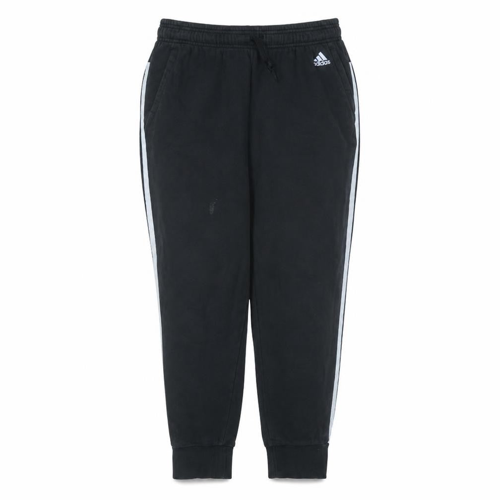 Adidas Women's Black XL Jogger Track Pants with Side Stripes