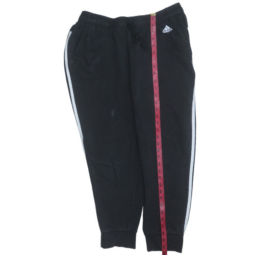 Adidas Women's Black XL Jogger Track Pants with Side Stripes