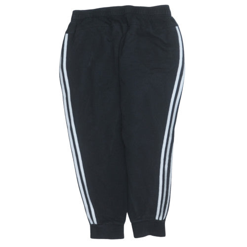 Adidas Women's Black XL Jogger Track Pants with Side Stripes