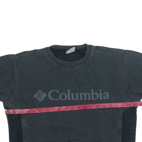 Columbia Men's Black Logo Crew Neck Fleece Sweatshirt M