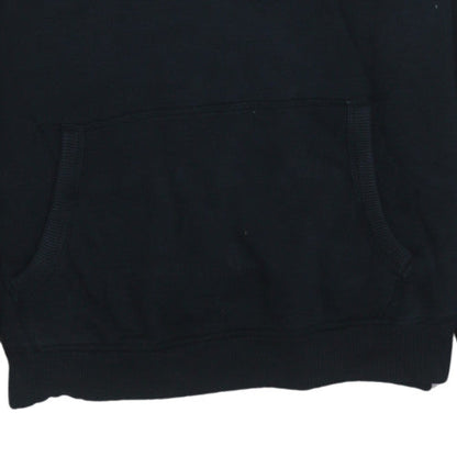 Lee Men's Black Pullover Hoodie L Classic Logo Cotton Sweatshirt