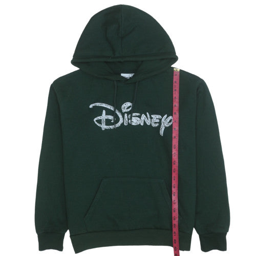 Disney Women's Green Pullover Hoodie Size S Fleece Sweatshirt