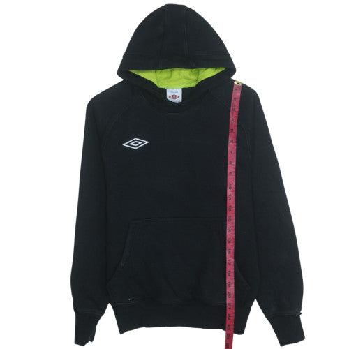 Umbro Men's Black Pullover Hoodie M Sports Fleece Sweatshirt