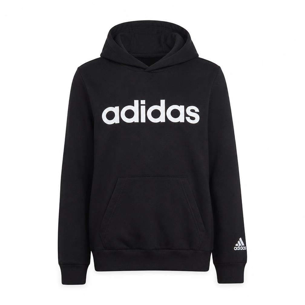 Adidas Women Black Pullover Hoodie L 16-18 Hooded Sweatshirt