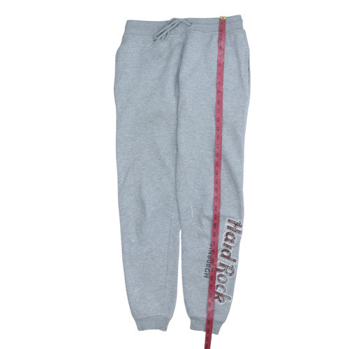 Hard Rock Cafe Grey Women's Jogger Sweatpants Size M Comfortable Fleece