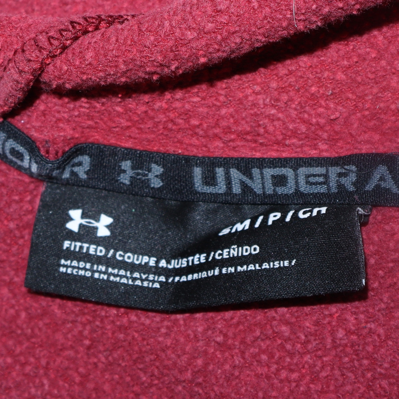 Under Armour Men's Red Pullover Hoodie Small Sports Fleece