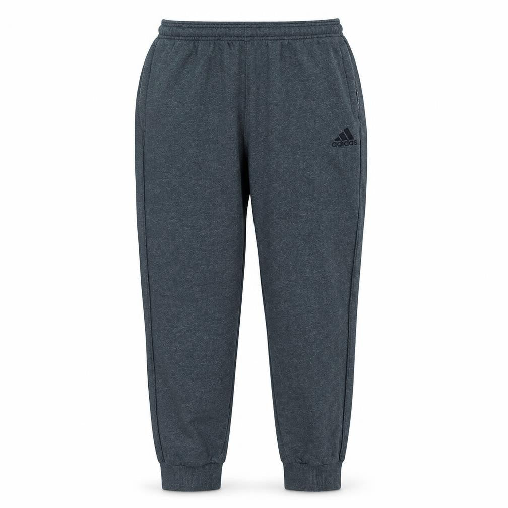 Adidas Mens Grey Fleece Jogger Trousers M Regular Fit Sportswear