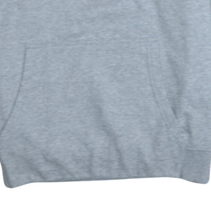 NBA Mens Grey Pullover Hoodie Size L Sports Graphic Sweatshirt