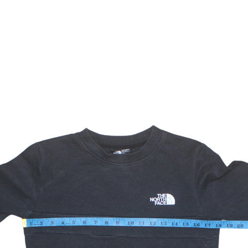 The North Face Boys Black XL Crew Neck Pullover Sweatshirt Cotton Blend