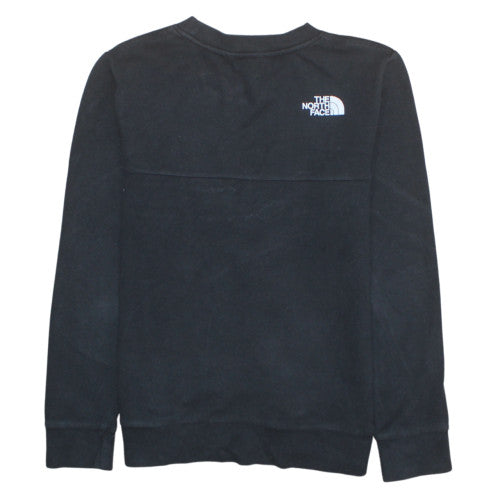 The North Face Boys Black XL Crew Neck Pullover Sweatshirt Cotton Blend
