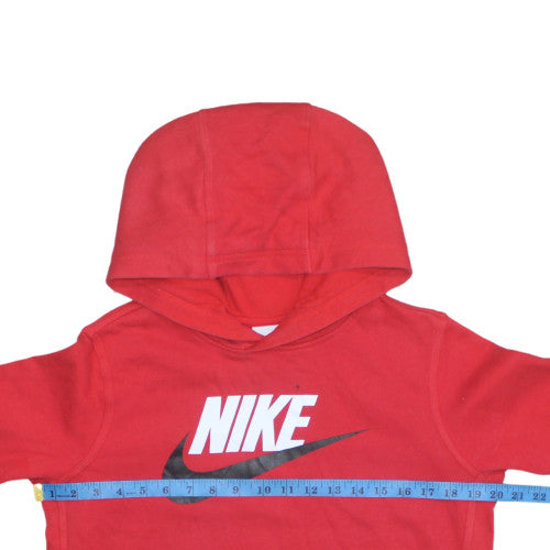 Nike Boys Red XL Pullover Hoodie Fleece Sweatshirt Graphic Logo