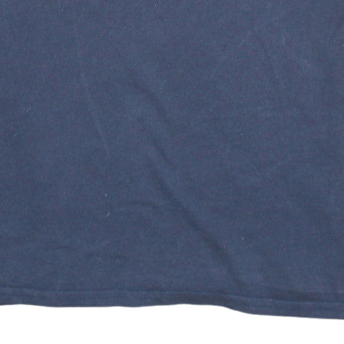 Tommy Jeans Men's Navy V-Neck Regular Fit Cotton T-Shirt M