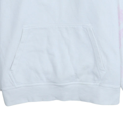 Nike Men’s White Pullover Hoodie L Regular Fit Fleece Sweatshirt
