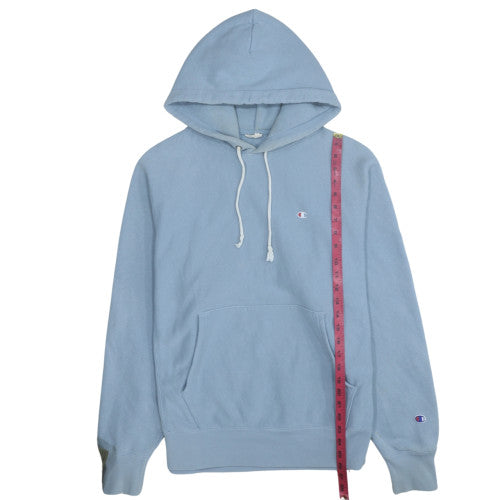Champion Men's Blue Pullover Hoodie Medium Reverse Weave Fleece