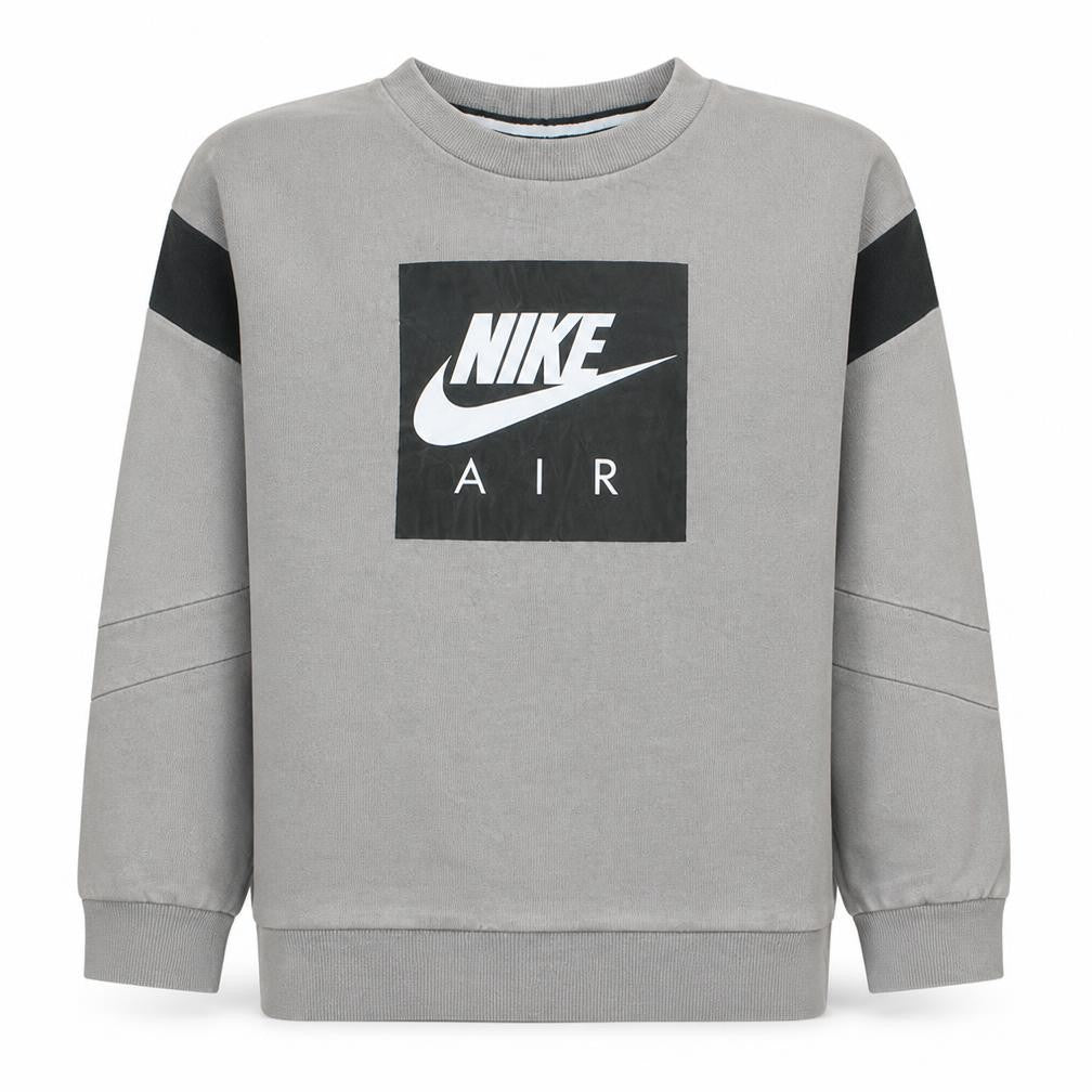 Nike Boys Grey Air Logo Crew Neck Fleece Sweatshirt 12-13 Years