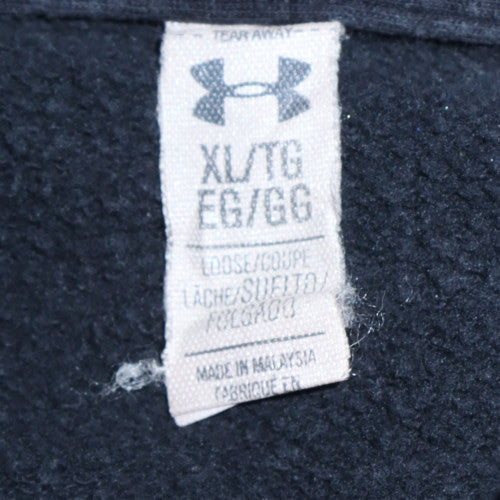 Under Armour Womens Black XL 1/2 Zip Hoodie with Logo Print