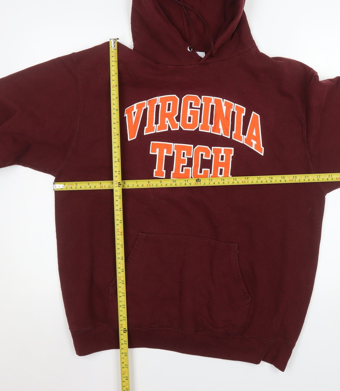 Champion Men’s Brown Virginia Tech Pullover Hoodie L