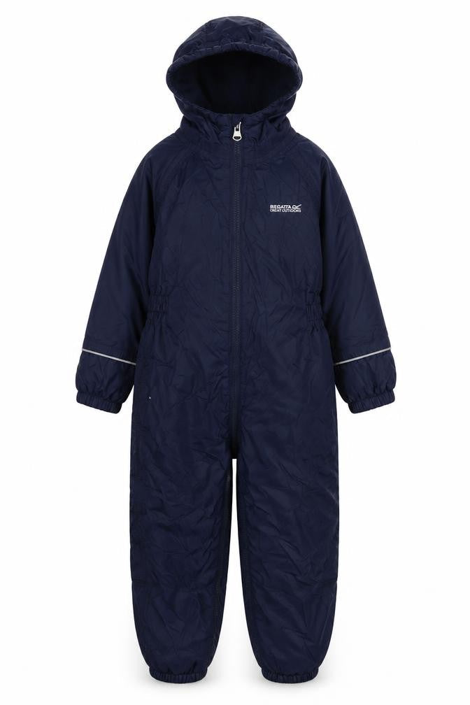 Regatta Boys Blue Waterproof Hooded Snowsuit 6-7 Years Winter Outerwear