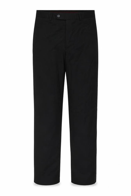 Matalan Men's Black 32x31 Regular Fit Dress Trousers