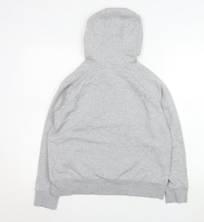 Under Armour Women's Grey Pullover Hoodie Small Loose Fit Cotton Blend