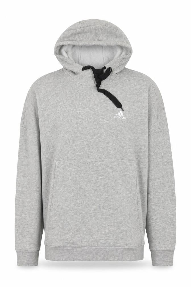 Adidas Men's Grey Pullover Hoodie Size S Classic Fit