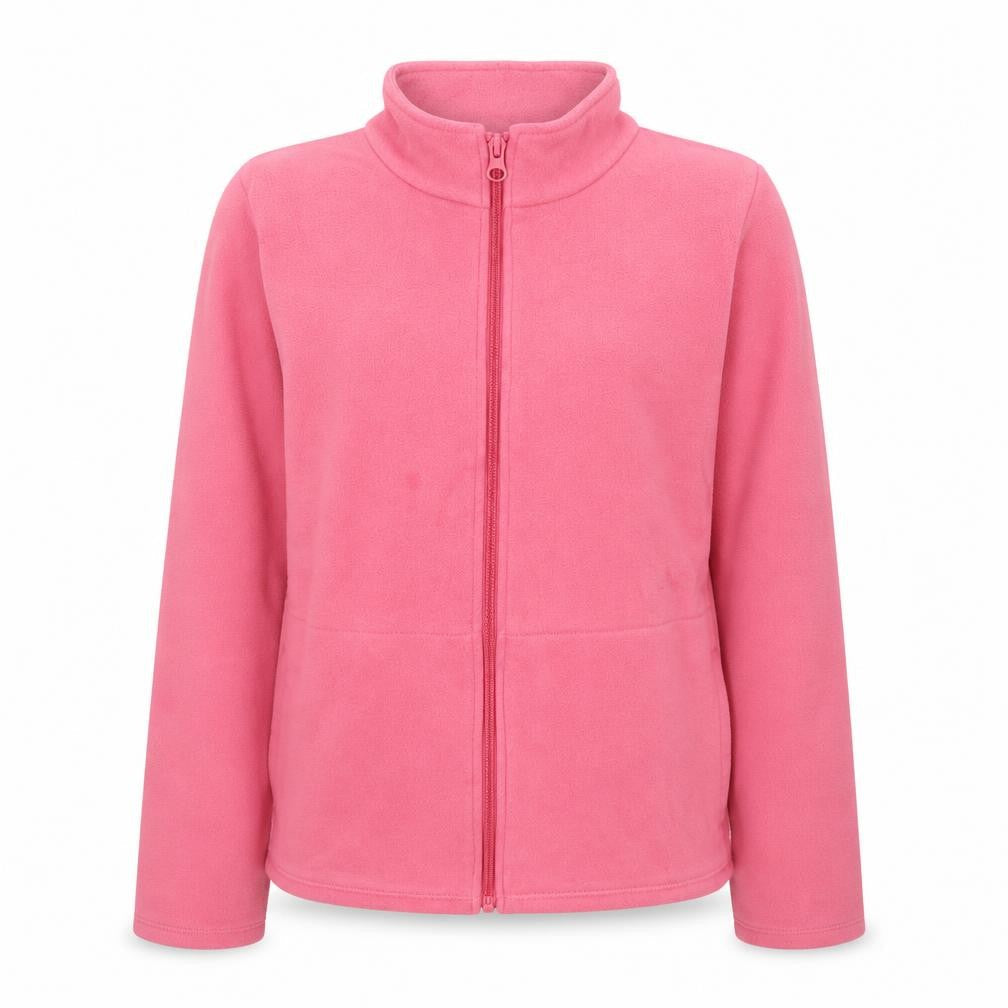 Decathlon Girls Pink Full Zip Fleece Jacket 12-13 Years Lightweight