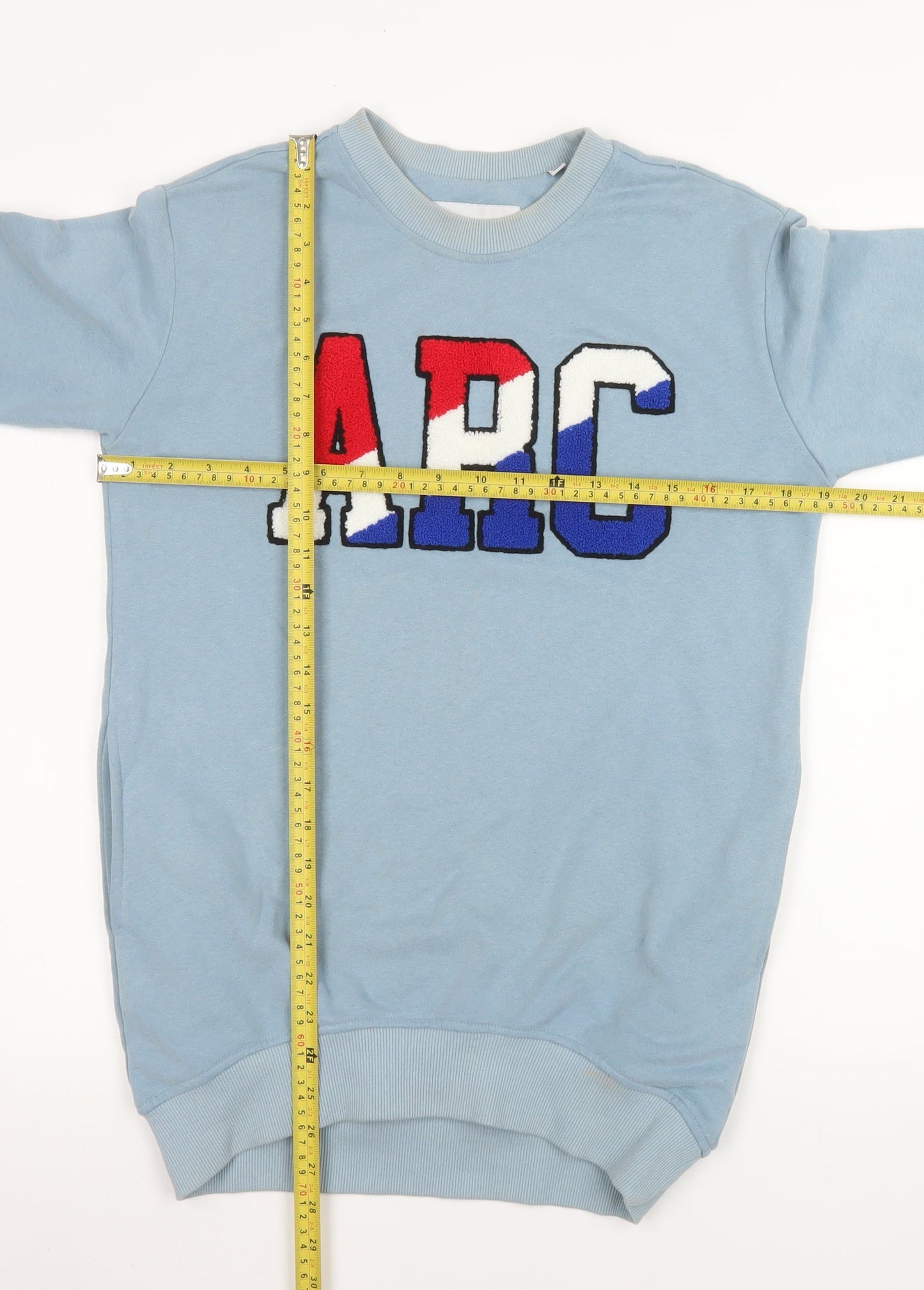 American Rag CIE Women Blue Pullover Sweatshirt XS Cotton Blend