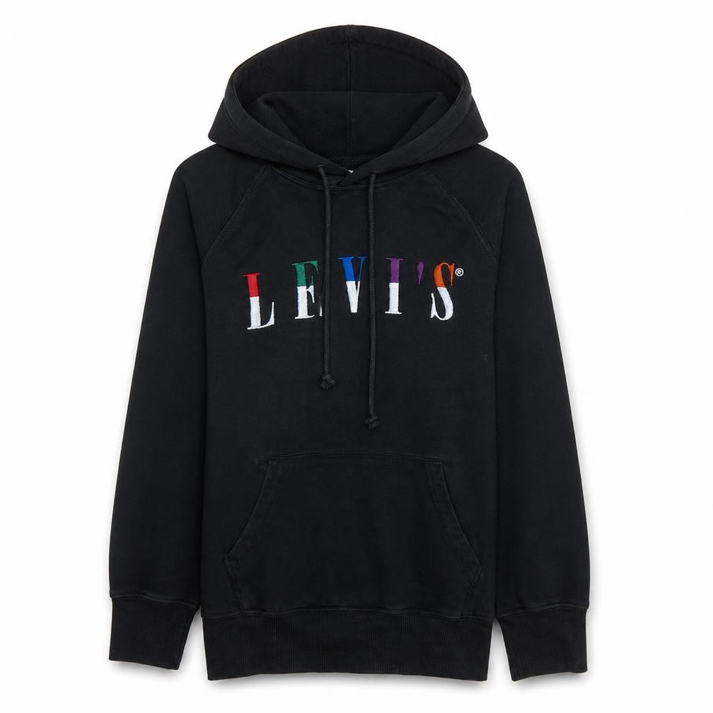 Levi's Men's Black Logo Graphic Pullover Hoodie XS