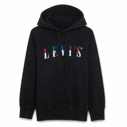 Levi's Men's Black Logo Graphic Pullover Hoodie XS