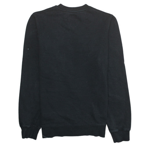 Dickies Men's Black Small Crew Neck Graphic Logo Sweatshirt