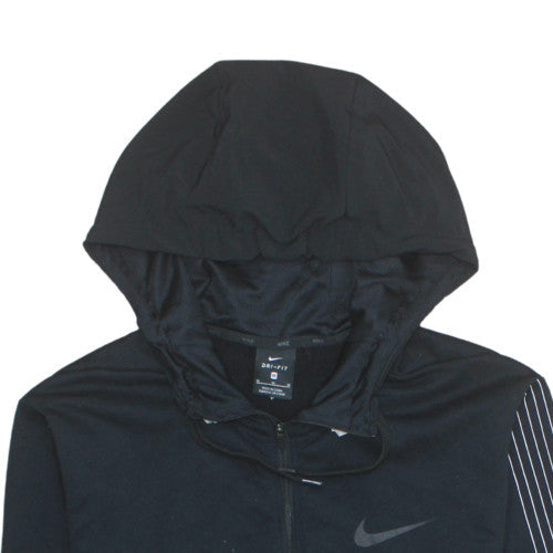 Nike Men's Black Dri-Fit 1/4 Zip Athletic Hoodie Size M