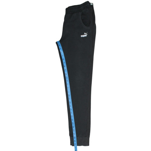 Puma Men's Black Jogger Sweatpants S Regular Fit Fleece Trousers