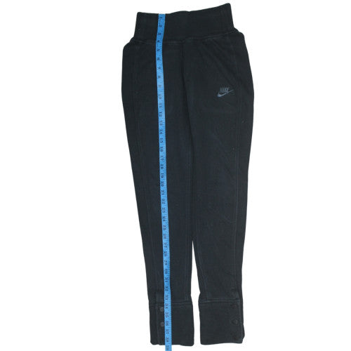 Nike Womens Black XS Fleece Jogger Trousers with Buttons