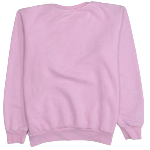 Adidas Girls Pink Crew Neck Fleece Pullover Sweatshirt 13-14 Years