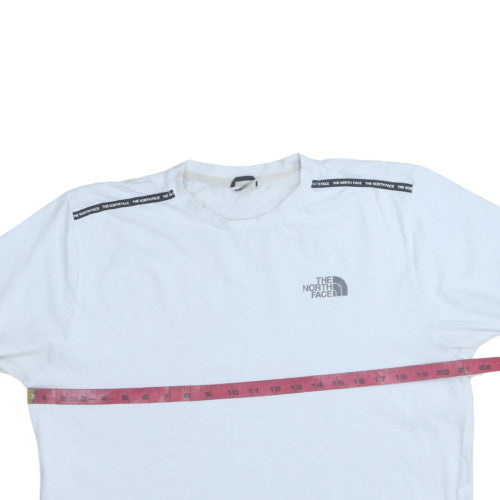 The North Face Men's White Cotton Short Sleeve Crew Neck T-Shirt L