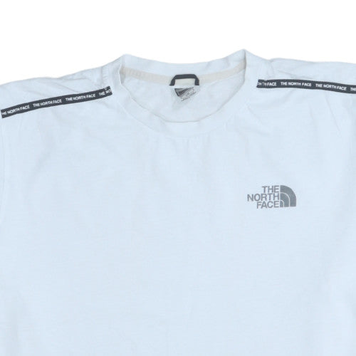 The North Face Men's White Cotton Short Sleeve Crew Neck T-Shirt L