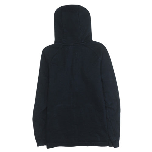 Nike Men's Black Full Zip Hoodie L Cotton Blend Casual Sweatshirt