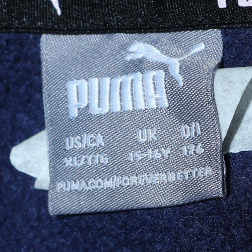 Puma Boys Navy Blue Pullover Hoodie 15-16 Years Regular Fit Cotton Blend