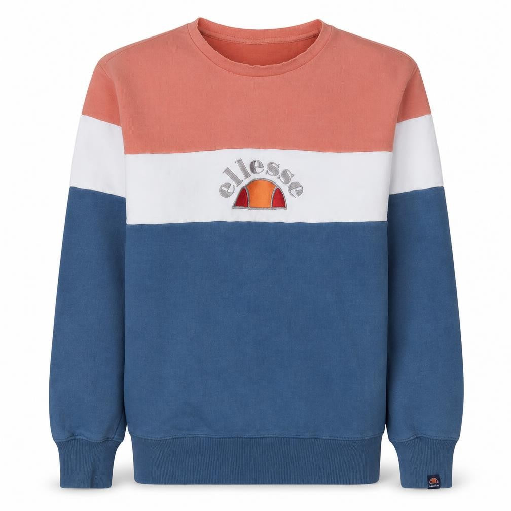 Ellesse Men's Multicoloured Crew Neck Pullover Sweatshirt Size M