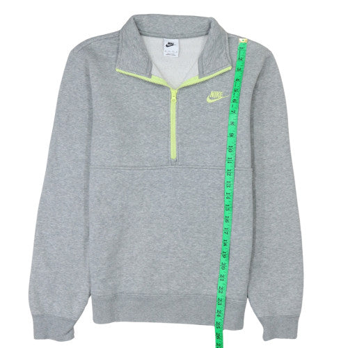 Nike Men's Grey XS 1/4 Zip Fleece Sweatshirt Activewear