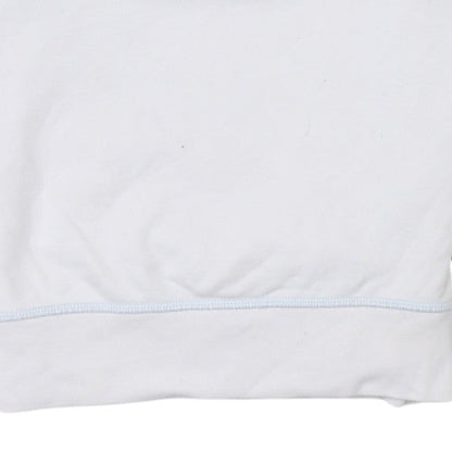 Levi's Women's White Cotton Crew Neck Pullover Sweatshirt XXS