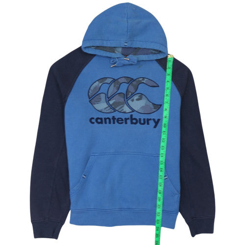 Canterbury Men's Blue Pullover Hoodie Rugby Graphic M