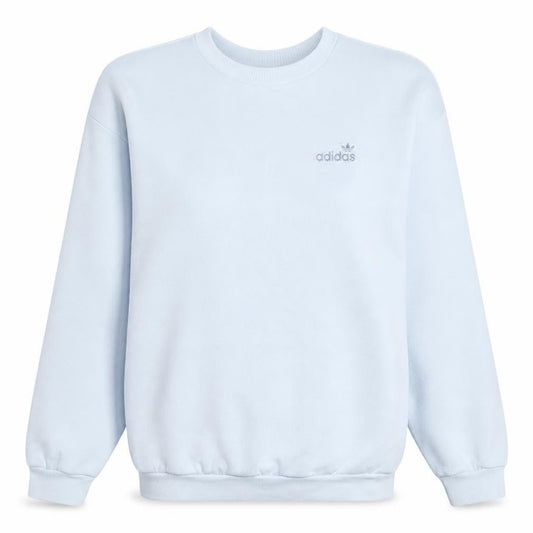 Adidas Women White Crew Neck Sweatshirt Size 8 Cotton Blend