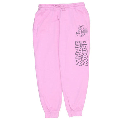 Preloved Disney Womens Pink Minnie Mouse Sweatpants Size M Regular Fit - Front