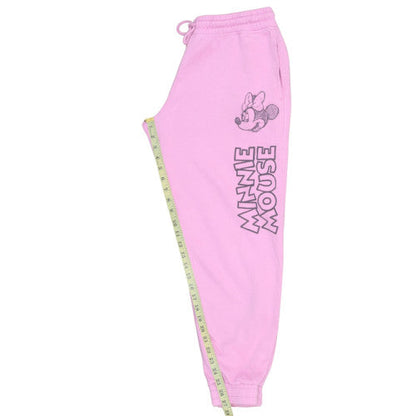 Preloved Disney Womens Pink Minnie Mouse Sweatpants Size M Regular Fit - Detail