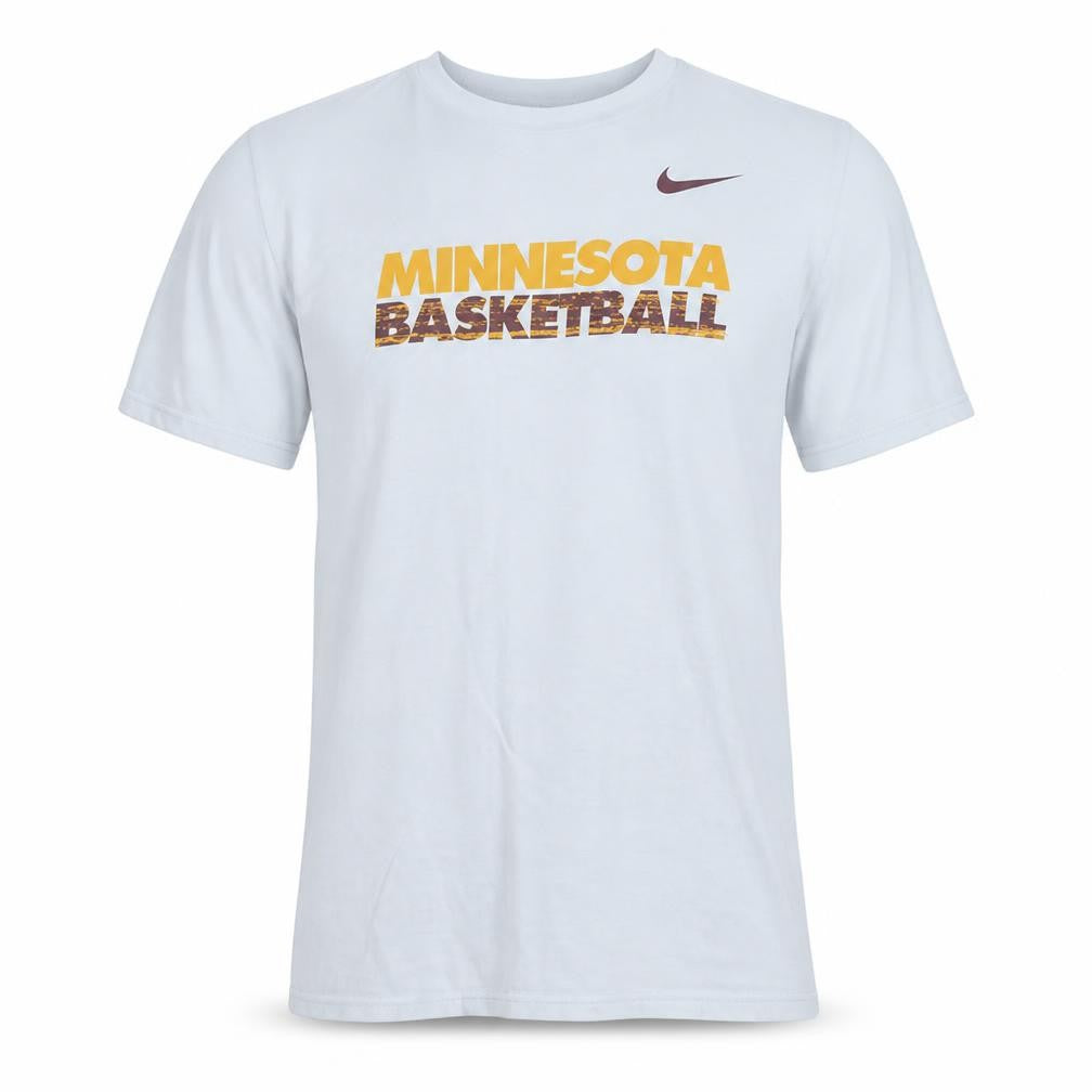 Nike Men's White Minnesota Basketball Graphic T-Shirt Size M