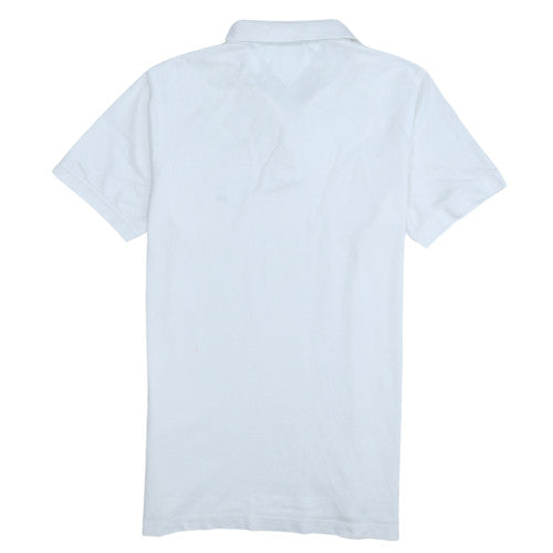Tommy Hilfiger Men's White Slim Fit Cotton Polo Shirt Size L