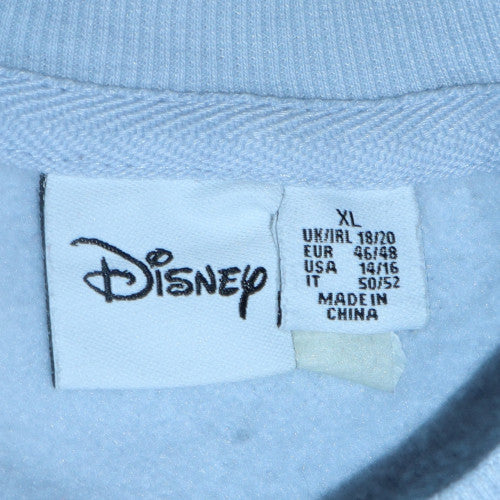 Disney Primark Women Blue Stitch XL Pullover Sweatshirt