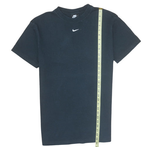 Nike Men's Black Medium Sports Logo Cotton T-Shirt